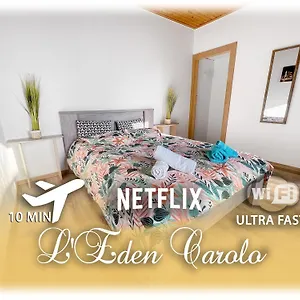  Appartement L'eden Carolo - Wi-fi, Parking, 10min Aéroport
